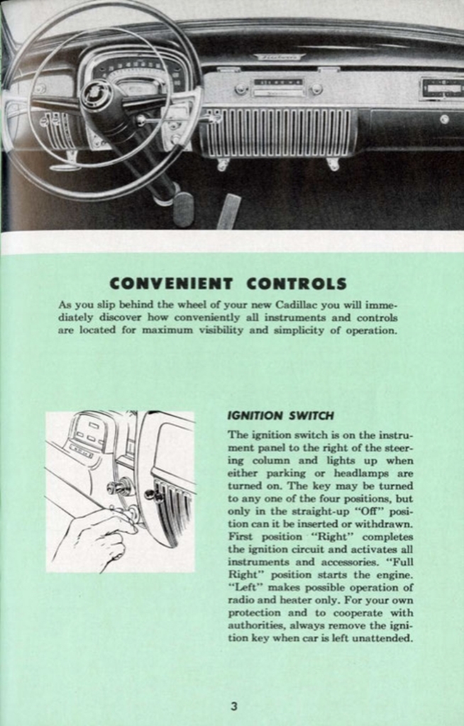 1953 Cadillac Owners Manual Page 52